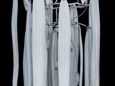 Straw Single Waterfall by Serip 3D model