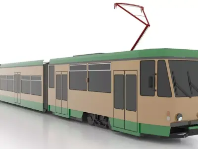 Tatra KTNF6-B Low Low-poly 3D model