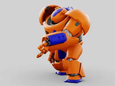 BATTLE DROID FELIX RIGGED 3D model