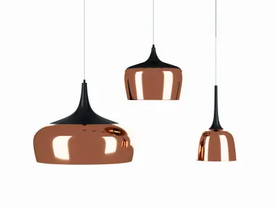 Polk Pendant Light Bronze 3D model