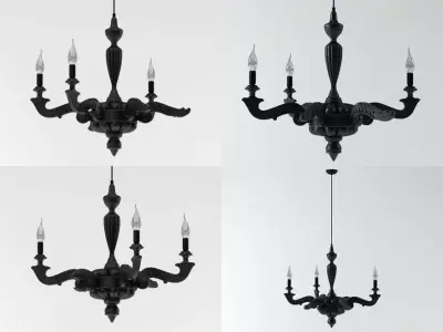 Smoke Chandelier 3D model