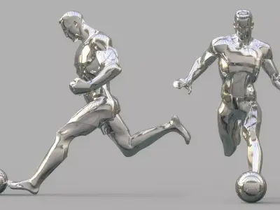 Soccer player 3D model