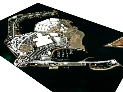 AL Marina Island Abu Dhabi 3D model