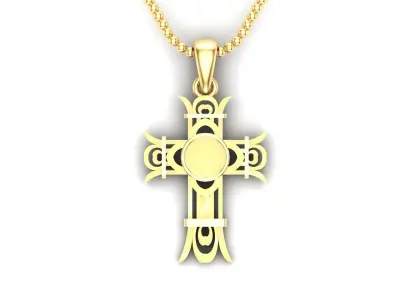 Light Gold Cross New Design  CP 21 3D print model