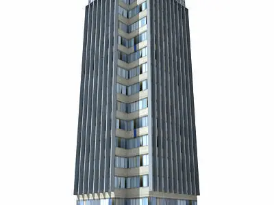 Tall Building 116 Low-poly 3D model