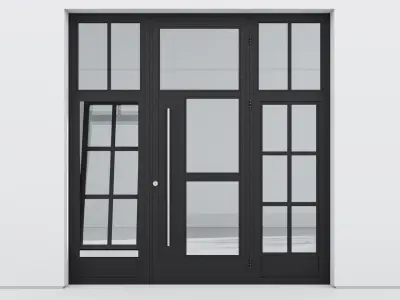 Aluminium door 236 3D model