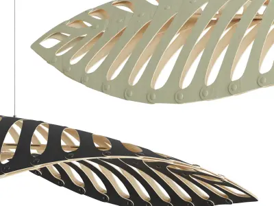 David Trubridge NAVICULA Hanging lamp 3D model