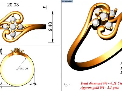 Ring - 2488 3D print model