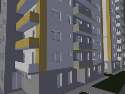 Apartments with interiors 3D model