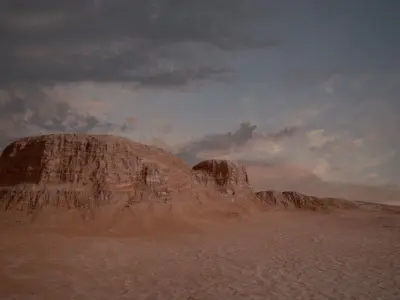 Canyon Realistic - LowPoly PBR desert terrain Low-poly 3D model