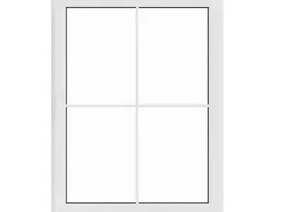 White Window 07 3D model