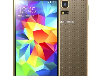 Samsung Galaxy S5 mini Copper Gold 3D model