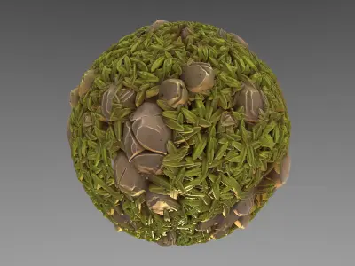 Forest - Stylised PBR Texture - Material 3D model