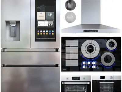 samsung kitchen appliance 03 Low-poly 3D model