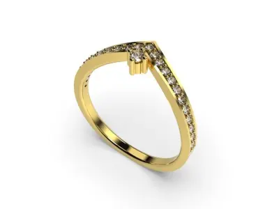 Light Fashion Ring - 3D Jewelry - AN-382 3D print model