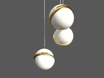 Ball Chandelier 3D model