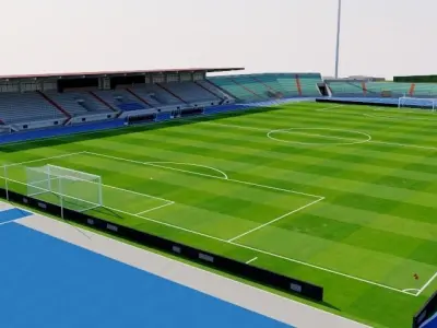 Stade Josy Barthel - Luxembourg 3D model
