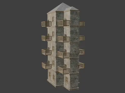 House Model 73 Low-poly 3D model