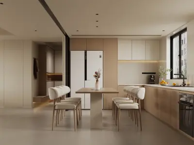    villa interior scenes 3D model purchase