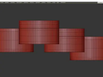 Drum chandelier Low-poly 3D model