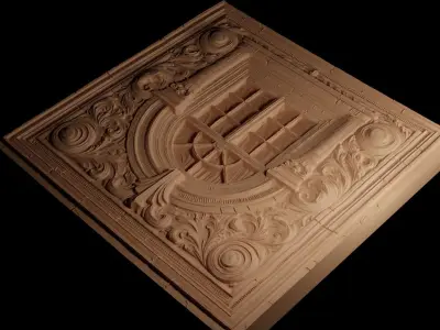 window CNC 3d Print High Relief Sand Casting 3D print model