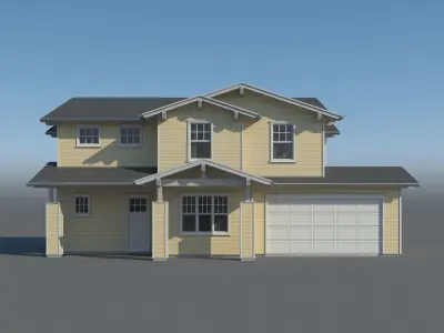 Generic House 002 3D model