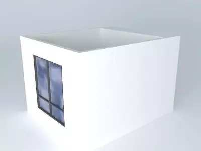 nararoom cube with window Free 3D model
