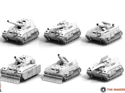 Universal Guard - Artillery Tank 3D print model