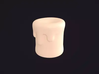 Stylized Candle 3D model