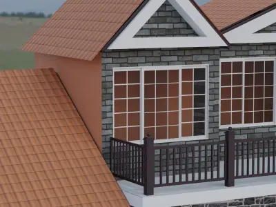 blender Exterior building 3D model
