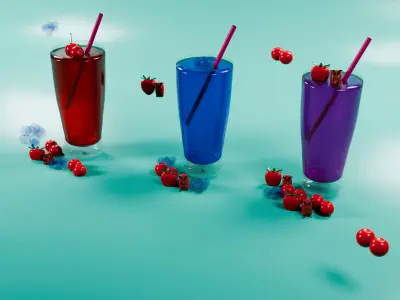 Glass juice 3D model