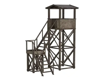 COD Guard Tower Low-poly 3D model