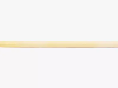 Safety Match V2 - Unburned Long Matchstick with Red Head 3D model