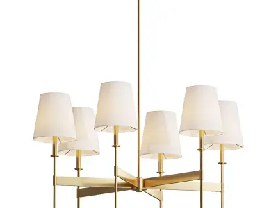 Taylor 6 Light Chandelier 3D model