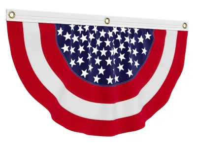 American Flag Patriotic Bunting 3D model