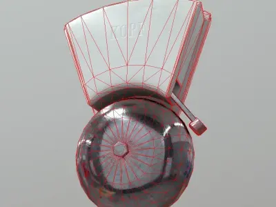 Door Bell Low-poly 3D model