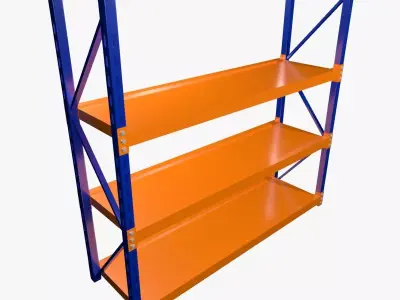 Warehouse rack 3D model