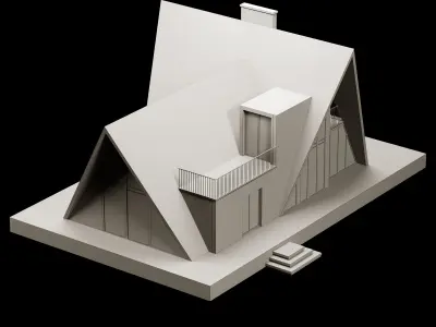 Model villa 05 Low-poly 3D model
