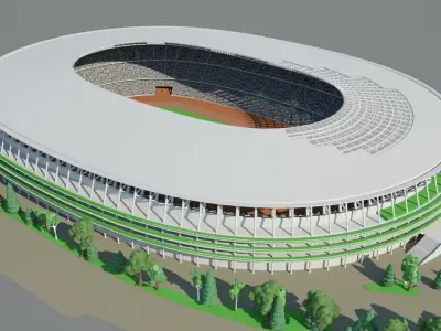 2020 Olympics Tokyo Stadium 3D model