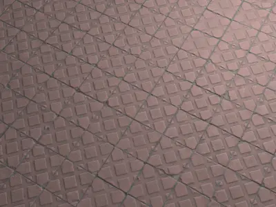 Red patterned dirty tiles Texture