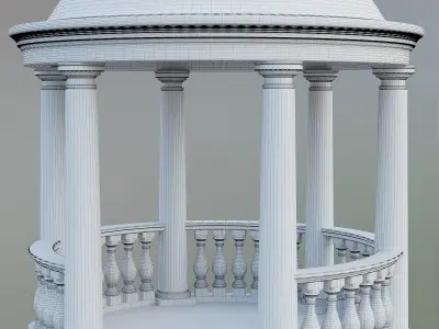 alcove gazebo 3D model