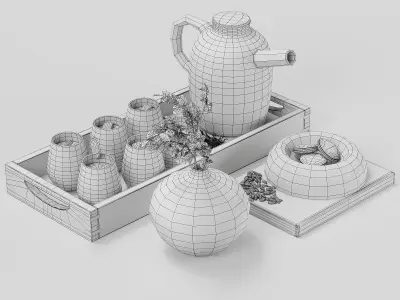 Decorative set 27 3D model order