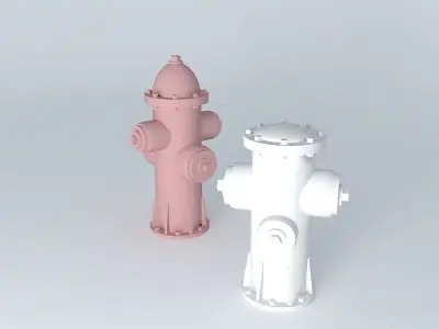 Fire Hydrants Free 3D model