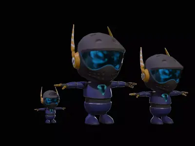 Minirobotic8Pack4 Low-poly 3D model