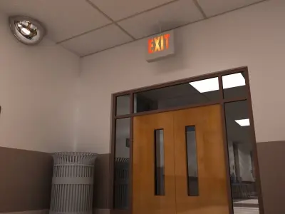 Hospital Hallway 1 3D model