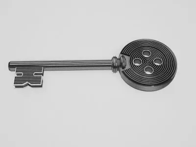 Coraline button Key - featured 3D print model