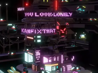 cyberbuilding 3d blender 3D print model