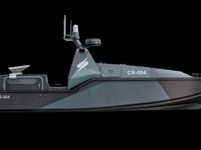  Corsair Saronic - Unmanned Robotic Autonomous Surface Vessel With Camo PBR 