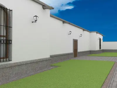 Traditional Mexican House Low-poly 3D model