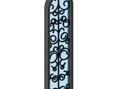 Decoritive Fixed Window 3D model